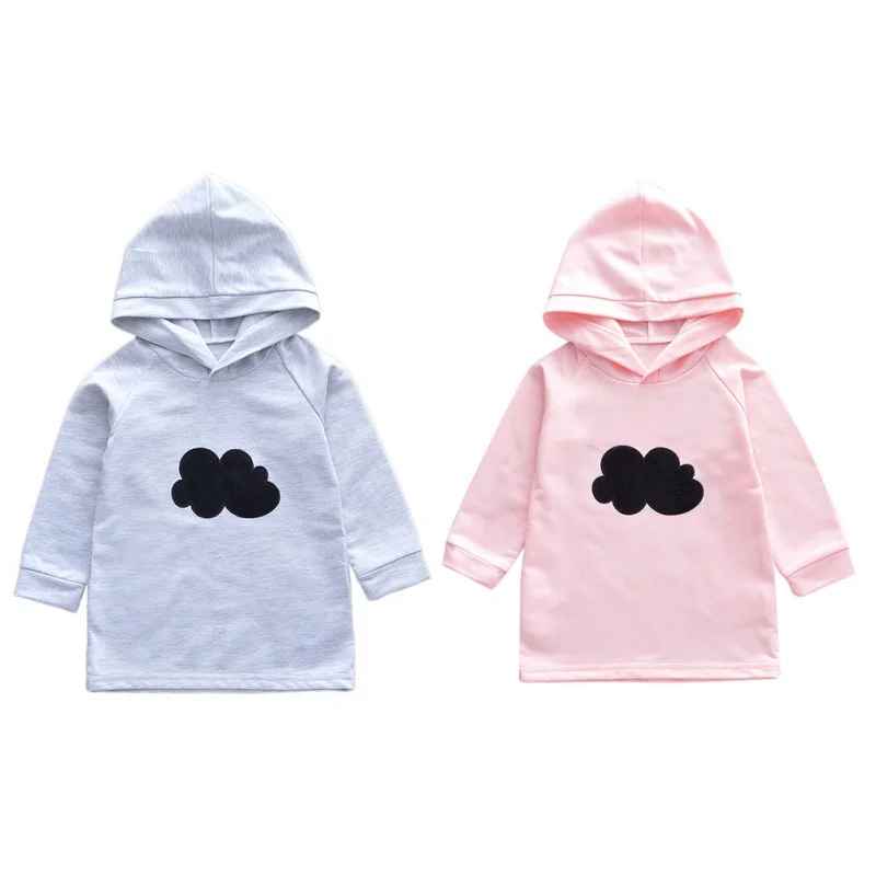 

Autumn Kids Girl Clothes Baby Cloud Print Hoodie Sweatshirts Dress Casual Toddler Long Sleeve Outerwear Clothing 1-6y
