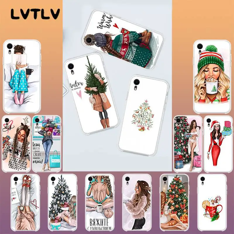 LVTLV Сексуальная Рождественская елка DIY окрашенный красивый чехол для телефона