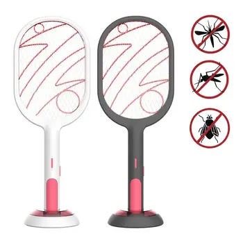 

USB Rechargeable Electric Large Bug Zapper Racket Mosquito Killer Swatter with LED Lighting for Indoor Outdoors