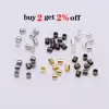 500pcs 1.5 2.0 2.5mm Gold Copper Tube Crimp End Beads Stopper Spacer Beads For Jewelry Making Findings Supplies Necklace ► Photo 2/6