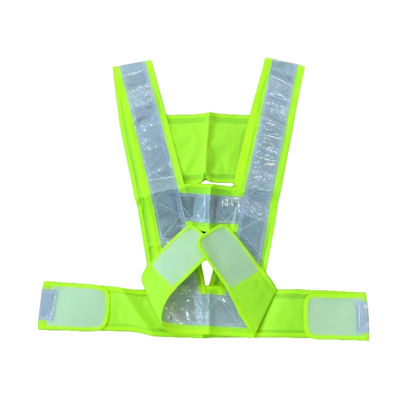 Reflective Tape Safety V Style Vest Road Traffic Reflector Clothing With PVC Warning Tape