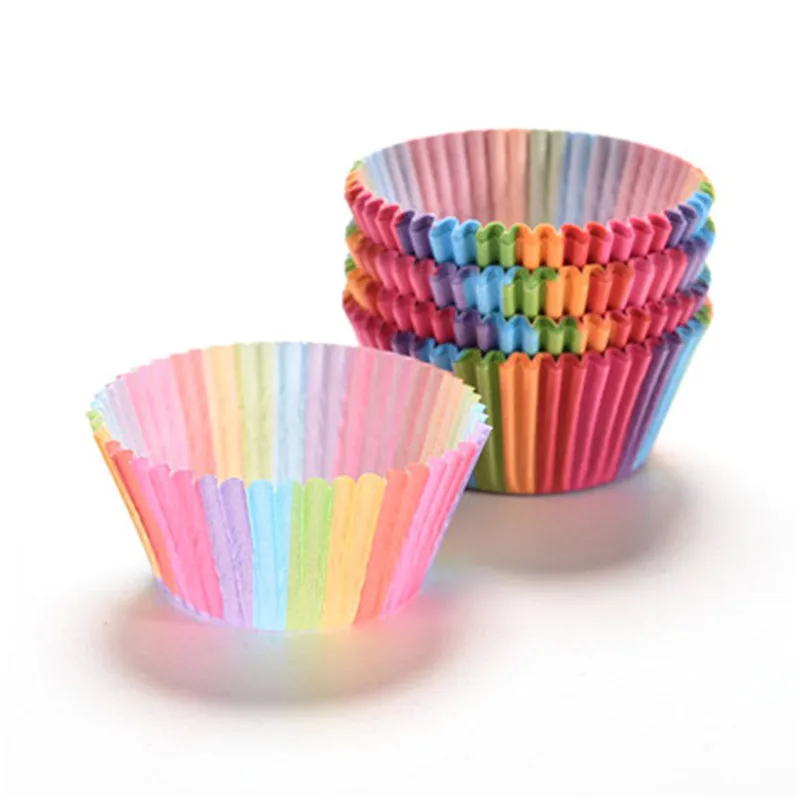 100Pcs Christmas Paper Cake Cups Liners Baking Cupcake Cases Muffin Wrapper