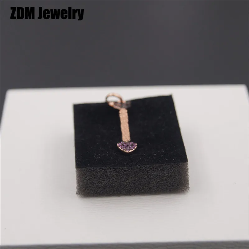 925 пробы серебряные ожерелья подвески для женщин подходят DIY - Окраска металла: 915304600