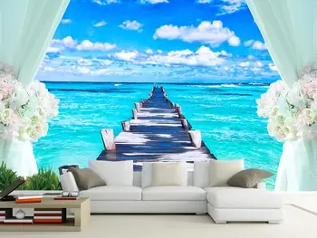

Custom 3D Wall Mural Wallpaper For Bedroom Photo Background Wall Stickers Home Decor Living Room Modern Painting Wallpaper