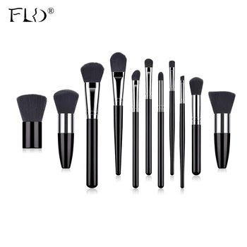 

FLD 11pcs makeup brushes Tools brush Set Cosmetic Powder Eye Shadow Foundation Blush Blending Beauty Make Up Brush Maquiagem