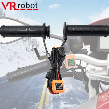 

VR robot 12V Motorcycle Electric Heated Handlebar Temperature Control Warmer Intelligent Heated Hand Grips For ATV Moto Bike