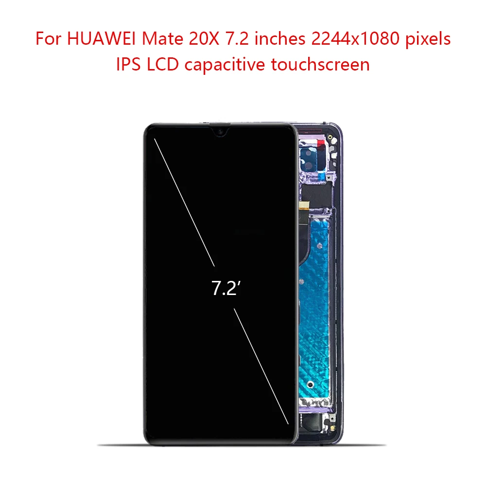 

Original 7.2" LCD For Huawei Mate 20X LCD Display Touch Screen Digitizer Assembly For Huawei Mate 20X LCD Replacement parts