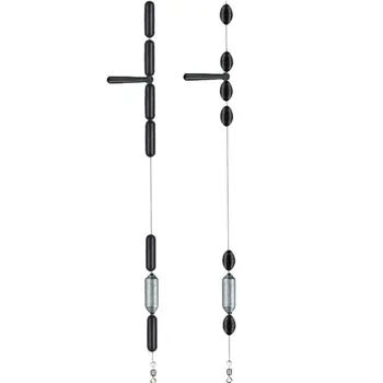 

10 Group 60 PCS Green Rubber Stopper Fishing Line Resistance Fishing Equipment Beans Space Not To Hurt The Vertical Line Beans