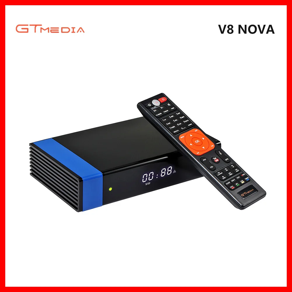 GTMedia V8 Nova Blue H.265 DVB S2 рецептор со встроенным WIFI RJ45 поддержка Youtube Powervu Biss от freesat DVB-S2 |