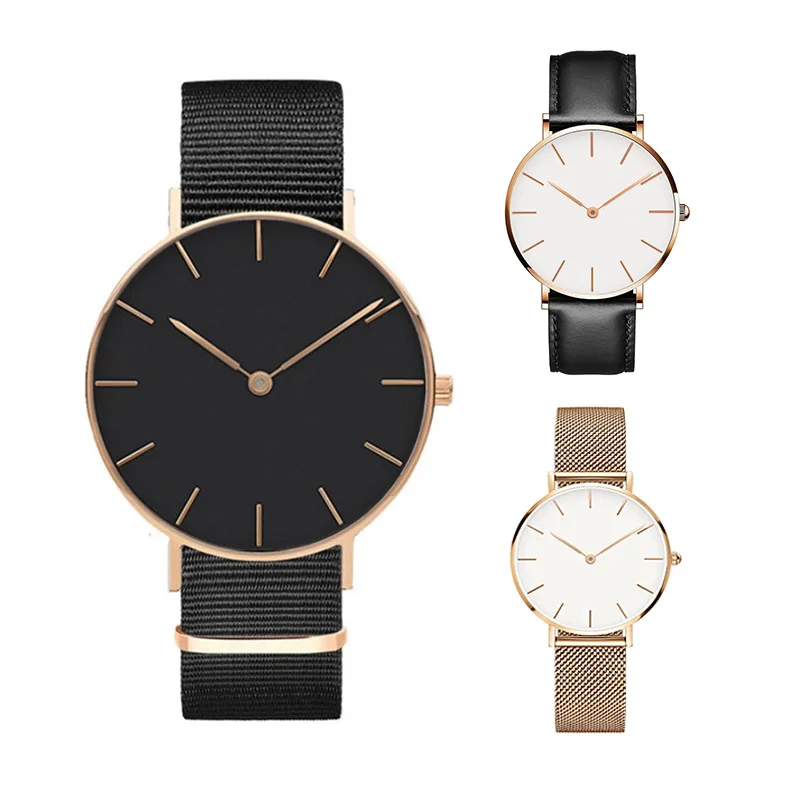 

Simple Casual Watch Women's Waterproof Quartz Watch Korean-style Students Trend Customizable Logo Couple Watch