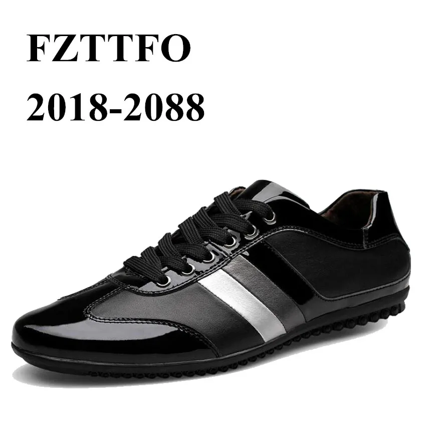 

Plus Size 35-46 Men Genuine Leather Casual Shoes,Brand Design Flats Loafers For men 2019A035