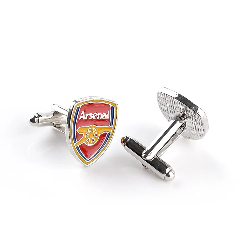 Модные запонки с логотипом футбольного клуба для команды «Arsenal», костюм для фанатов, рубашка с рукавом, памятный подарок на праздник