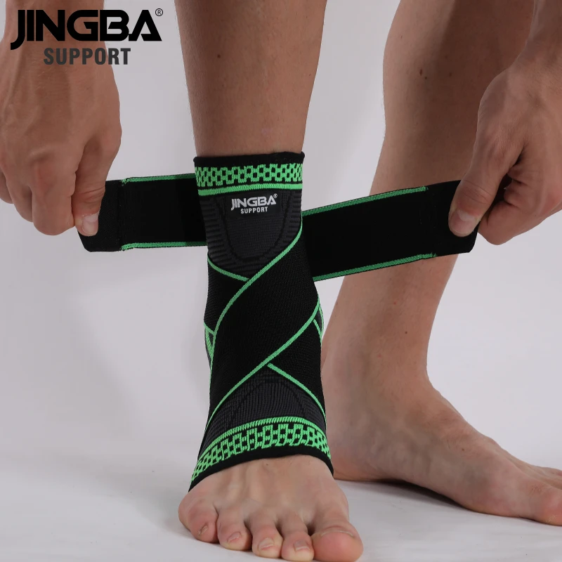 JINGBA tobillera de compresión fitness, fútbol, baloncesto, voleibol, de tobillera, 1 ud.|Tobillera| - AliExpress