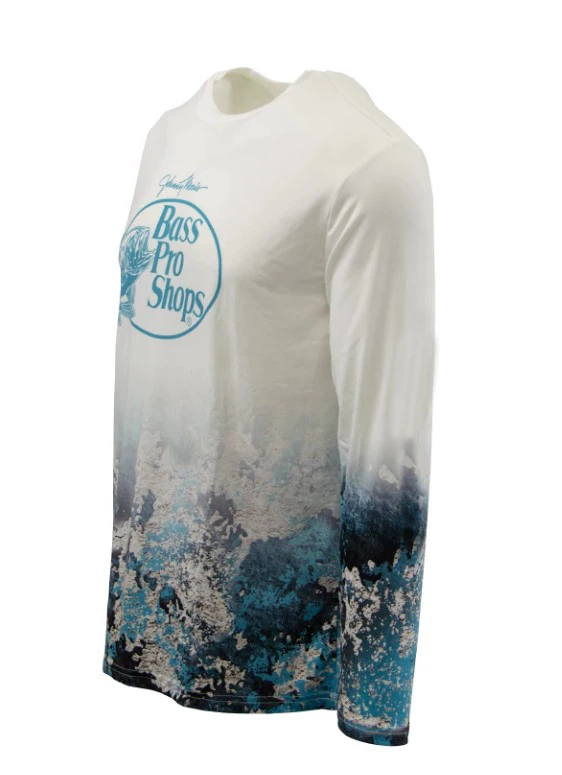 Ba* s Pro Sh* ps мужская Рыбацкая футболка с длинным рукавом UPF50 быстросохнущая одежда для рыбалки спортивные рубашки для рыбалки Размер США S-3XL