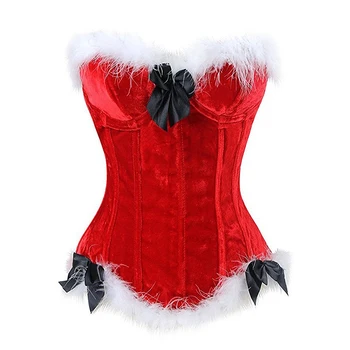 

High Quality Sexy Women Christmas Underbust Corset Waist cincher Bustiers Top Workout Shape Body Belt Lingerie