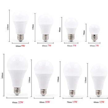 

LED b22 LED lamp E27 LED bulb AC 110V 220V 230V 240V 22W 18W 15W 12W 9W 7W 5W 3W Lampada LED Spotlight Table lamp Lamps light