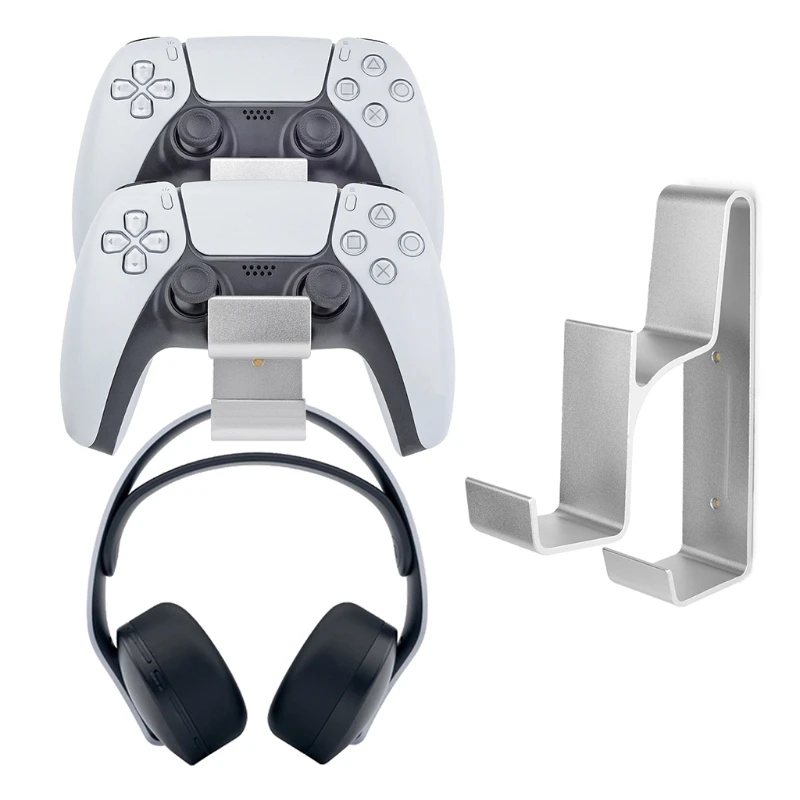 2022 New Aluminum Alloy Bracket Wall Mount Stand For PS5 Controller & Headset Hanger