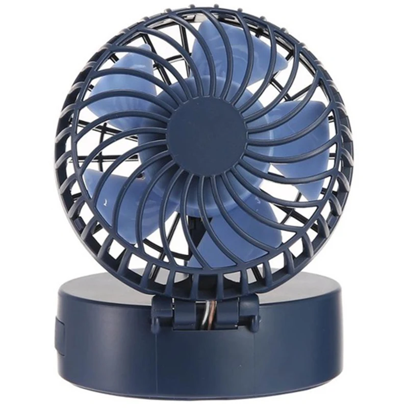 

Portable Handheld Fan Mini Portable Outdoor Necklace Fan 3 Speeds 180 Degree Rotating Adjustment For Home Travel-Blue