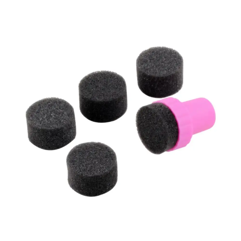 

1set/5pcs Nail Art Sponge Stamp Stamping Polish Template Transfer DIY Design Kit Wholesale