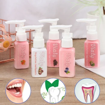 

1*Baking Soda Toothpaste Fight Bleeding Gums Fresh Blueberry Fruits Bottled Toothpaste Stain Removal Whitening Viaty Toothpaste
