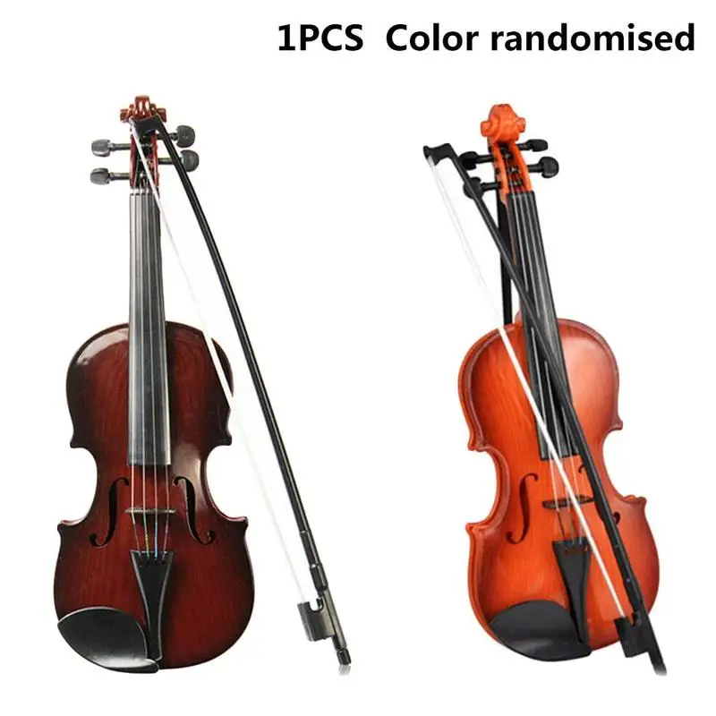 

Simulation Violin Toys Adjustable String Musical Beginner Develop Kid Talent Bow Acoustic Violin Practice Demo Instrument