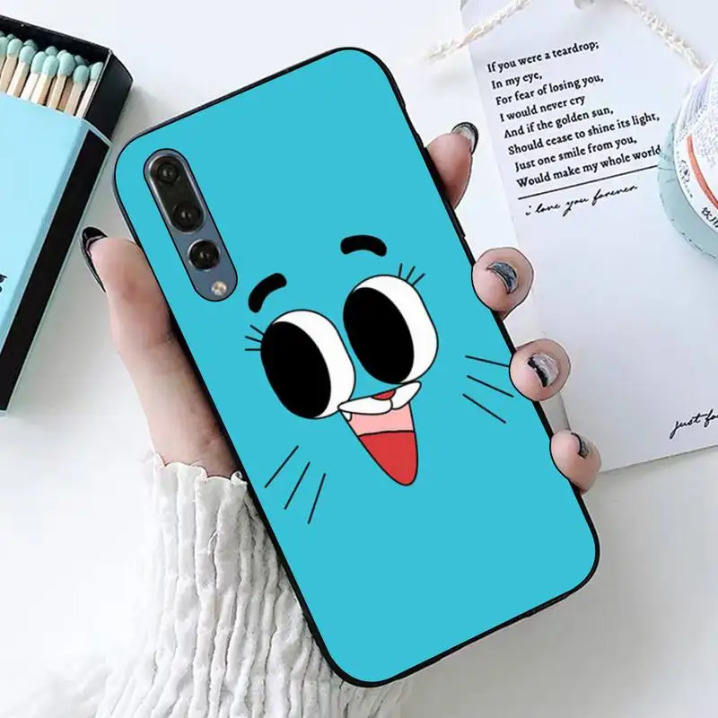 TOPLBPCS the Amazing World Gumball милый блестящий чехол для телефона huawei P8 P9 p10 p20 P30 P40 pro lite psmart