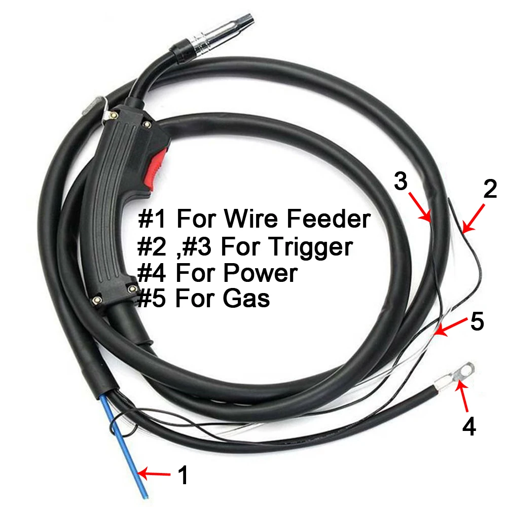 MB-14AK 2M/2.5M/3M/3.5M/4M Mig Welding Machine/Equipment Accessories Binzel 14Ak Welding Torch Mig Equipment welding torch
