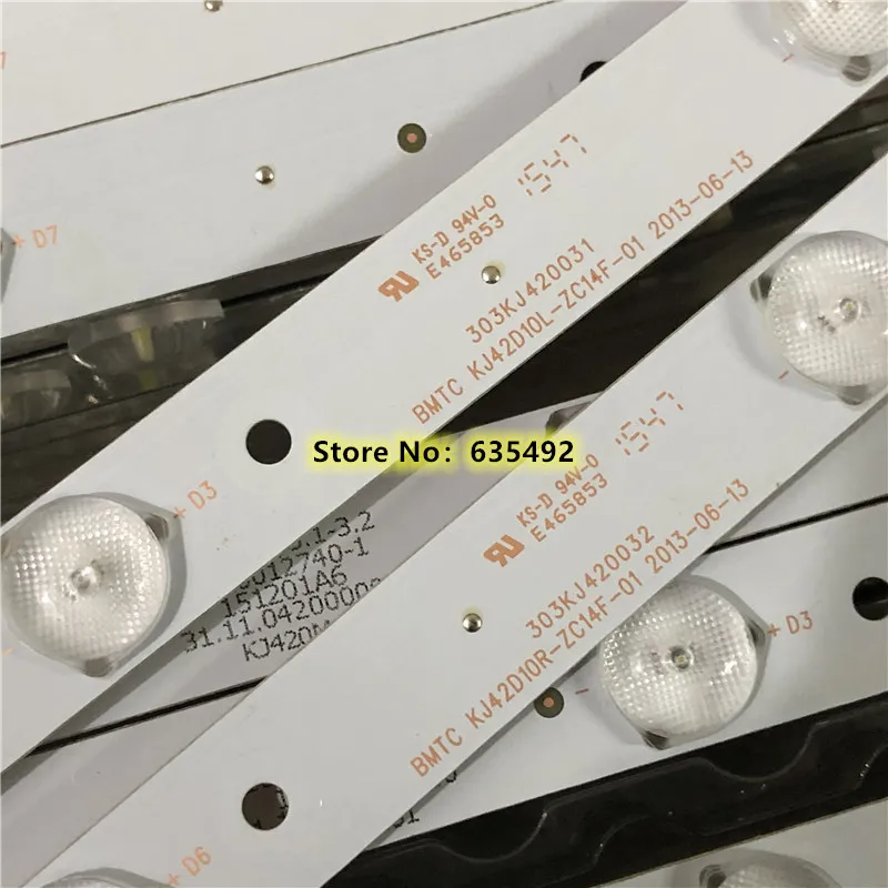 1 комплект = 8 шт. светодиодный Подсветка полосы для KJ42D10L-ZC14F-01 KJ42D10R-ZC14F-01 303KJ420031 303KJ420032