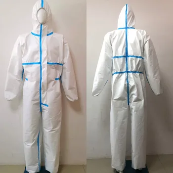 

Professional Hazmat Suit Anti Virus Medical Disposable Protective Clothing FDA Overall Coveralls Anti Fog Hospital Safety Suit