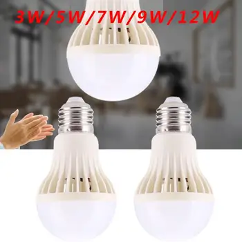 

E27 12W LED Bulb Light Sound Sensor PIR Motion Detection Household 220V