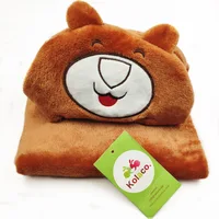 2024 New Flannel Baby Blanket 3D Animal 3D Cloak Children's Cartoon Bathtowel 2