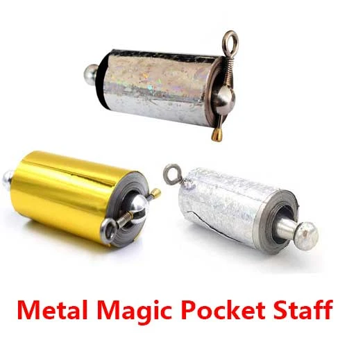 1 Pc High Quality 70/110cm Pocket Staff Portable Martial Arts Metal Staff  Self Defense Fighting Stick Magic Stick Magic props