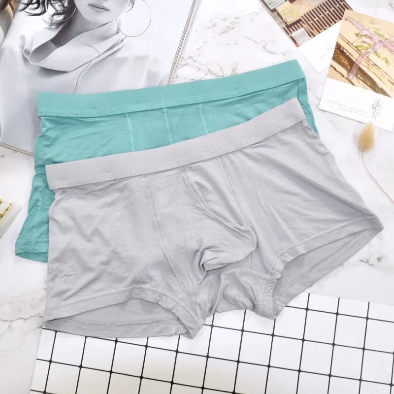 

Men's Modal Briefs Mid-Waist Breathable Bulge Enhancing Pouch Trunk Underwear Soft Underpants