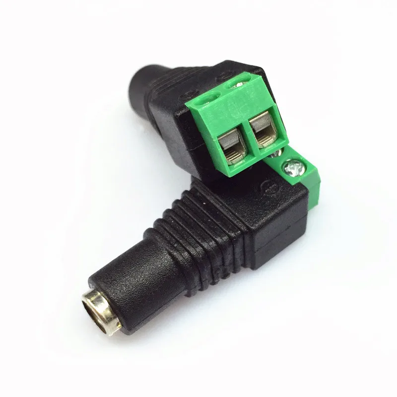 Male/Female DC Connector 2.1*5.5mm Power Jack Adapter Plug Cable Connector For LED Strip and CCTV Cameras
