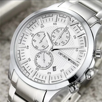 

ZO86 Armani- Fashion classic luxury brand all pointer working watch high quality precision Wrist watch