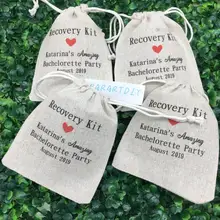 На заказ любой язык Свадьба День аварийный девичник вечерние ремонтные комплекты День рождения гостей Добро пожаловать Ювелирные изделия пользу муслин подарочные сумки