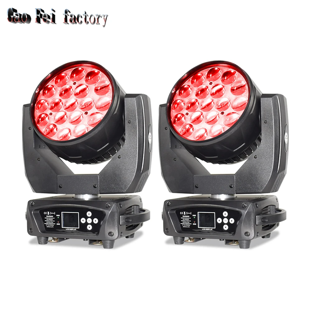 

Moving Head Dmx Led Wash Lyre Beam Spot Light With 19Pcs 15Watt RGBW 4In1 Leds Good For Stage Lighting Dj Bar