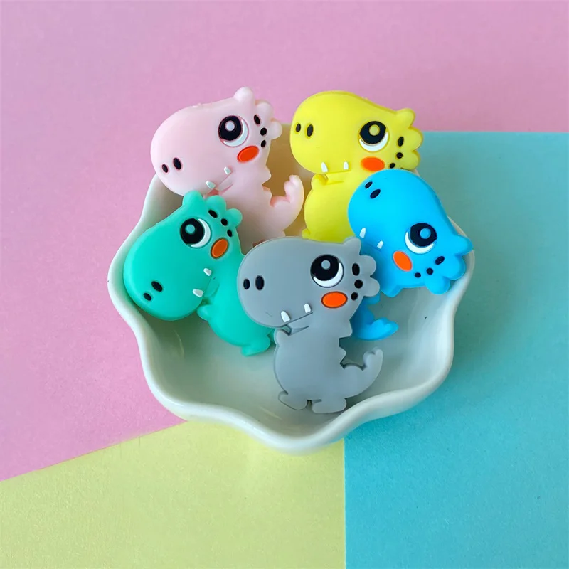 Mini bear elephant Silicone Teether Beads Animal Shape Pacifier Clips DIY Teething Toys 10pcs teething toys,silicone teething toys,baby teething toys,silicone beads,silicone teether,silicone teething beads,pacifier clips