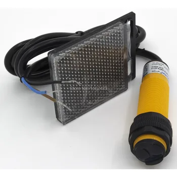 

M18 2m sensing DC PNP NC E3F-R2P2 retroreflective cylinder amplifier photoelectric sensor switch