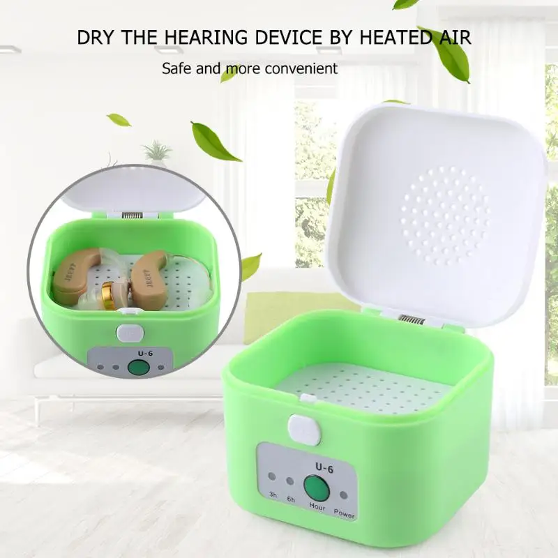 

Electric Hearing Aid Dryer USB Hearing Aids Protection Dehumidifier Drybox Moisture Proof Hearing Aid Dryer Case