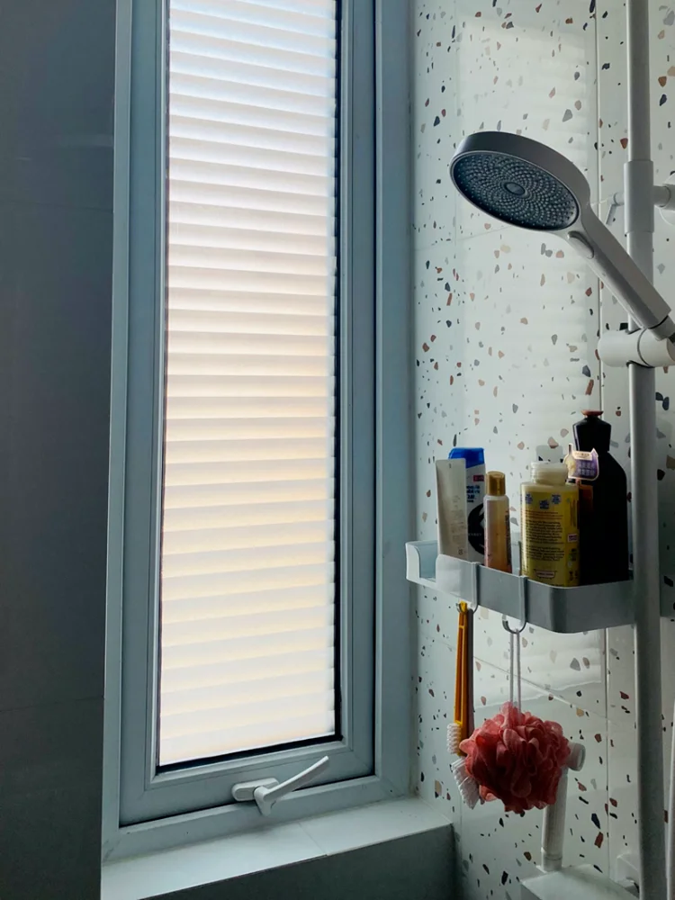 Window Privacy Film Window Film PVC Blinds Window Film Self-adhesive Privacy Window Film Stripe Glass Stickers Opaque Bathroom Glass Sticker Frosted Waterproof
