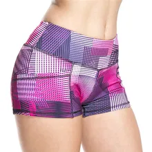 Женские Стрейчевые трусы с высокой талией для бега, фитнеса, йоги, короткие обтягивающие шорты для спортзала, тренировок 30DE28