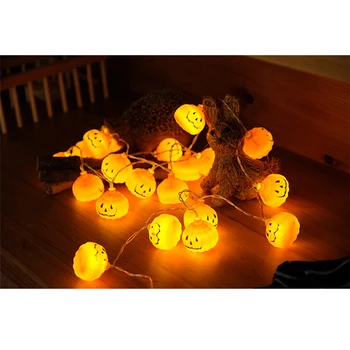 

2Pcs Pumpkin 20 LED String Lights Halloween Fancy Party Decor Prop Lamp