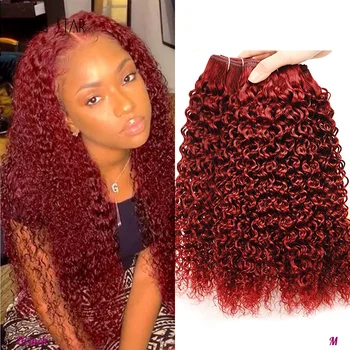 

Afro Kinky Curly Human Hair Bundles Brazilian Hair Weave Bundles Colored 99J Bundles Shiningstar Remy Hair Extensions 10-26 Inch