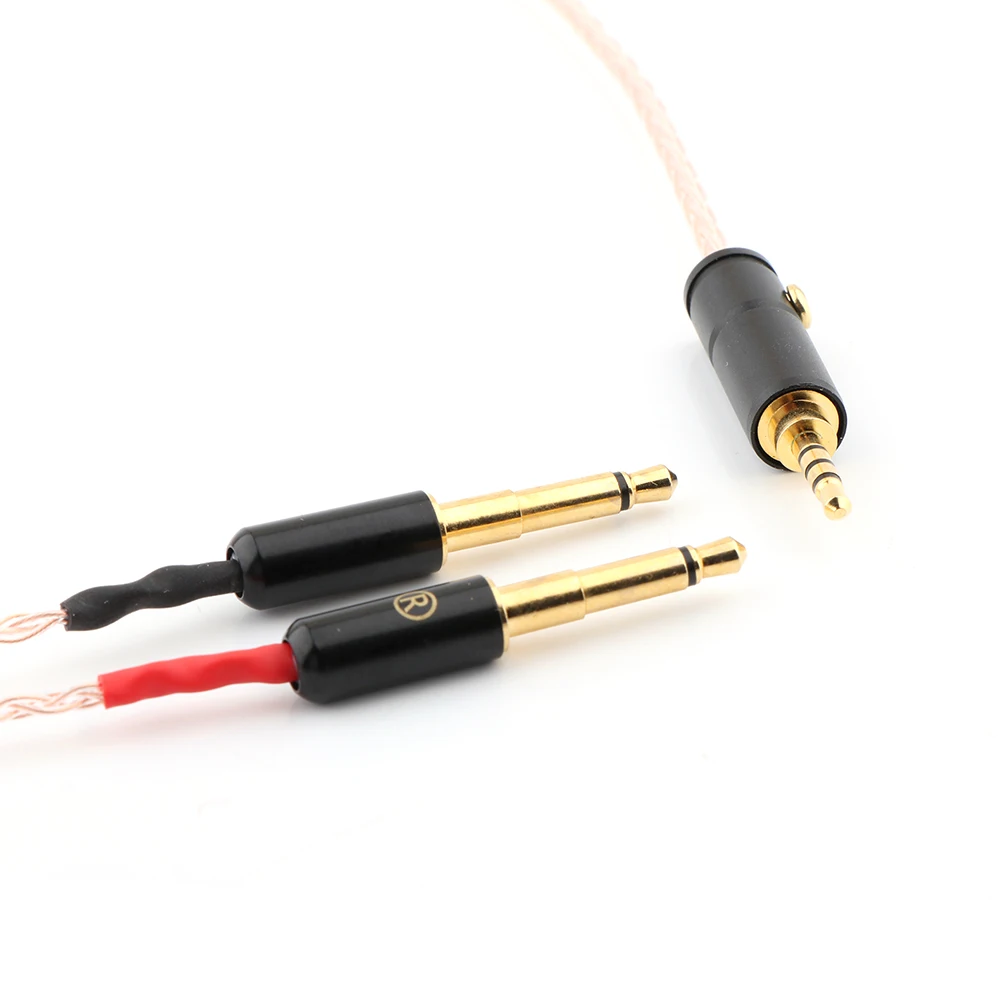 8cores Replacement Headphones Cable Audio Upgrade Cable For Meze 99 Classics Focal Elear Headphones Pure Copper Cable