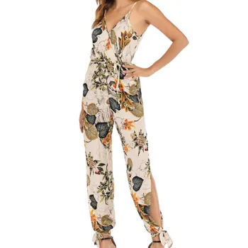 

Women Fashion Jumpsuit Summer Fashion Strappy Playsuit Lady Holiday Party Beach Casual Clothes