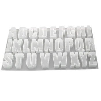 

Capital Letter Mold Mirror Handmade Pendant Silicone Mold Creative Jewelry Mold DIY Crystal Epoxy Mold