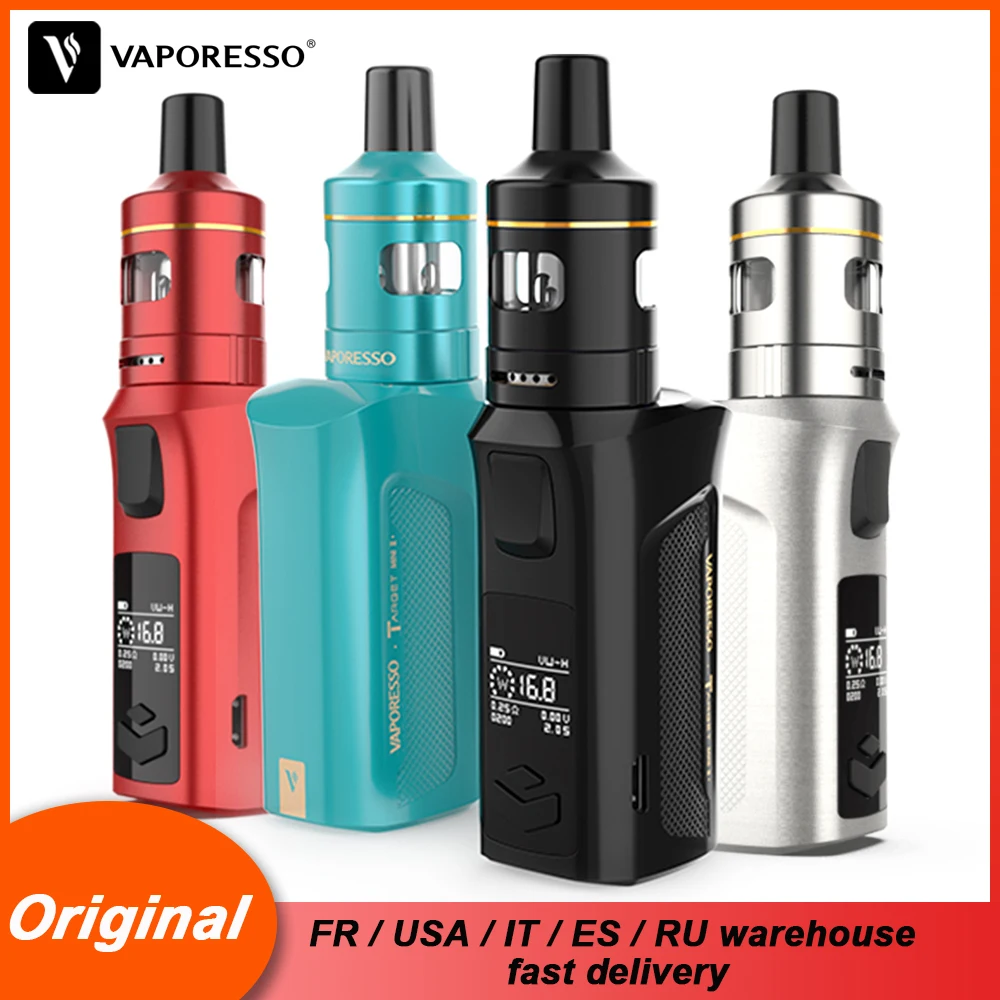 

Original Vaporesso Electronic Cigarettes Target Mini 2 Kit with 2000mAh battery 2ml VM Tank Atomizers EUC coil E-cig Vape