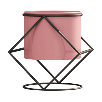 

Nordic Style Iron Art Display Rack Balcony Flower Pot Holder Breathable Plant Stand Simple Home Decor Bedroom Modern Easy Clean