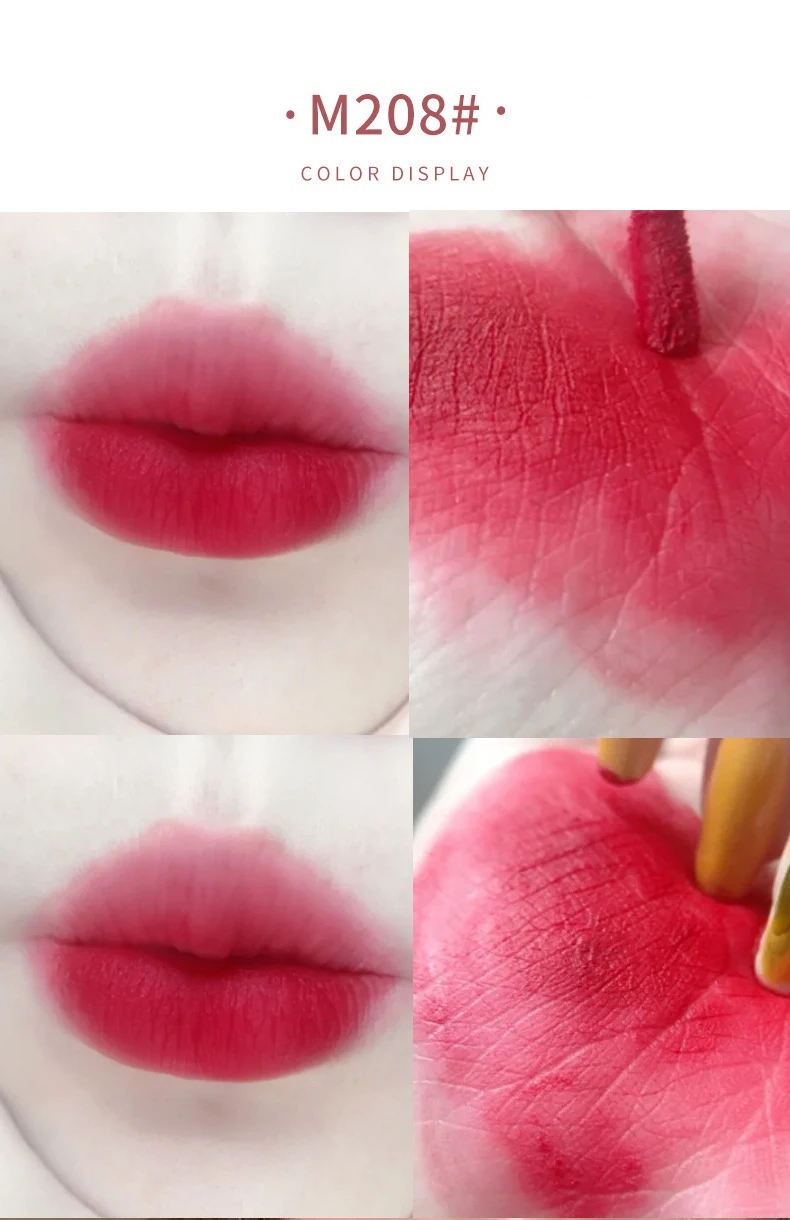 Small Popsicle Lip Glaze Matte Fog Surface Lasting Waterproof Not Easy To Fade Lip Gloss Rich Color Lipstick Lip Makeup TSLM1